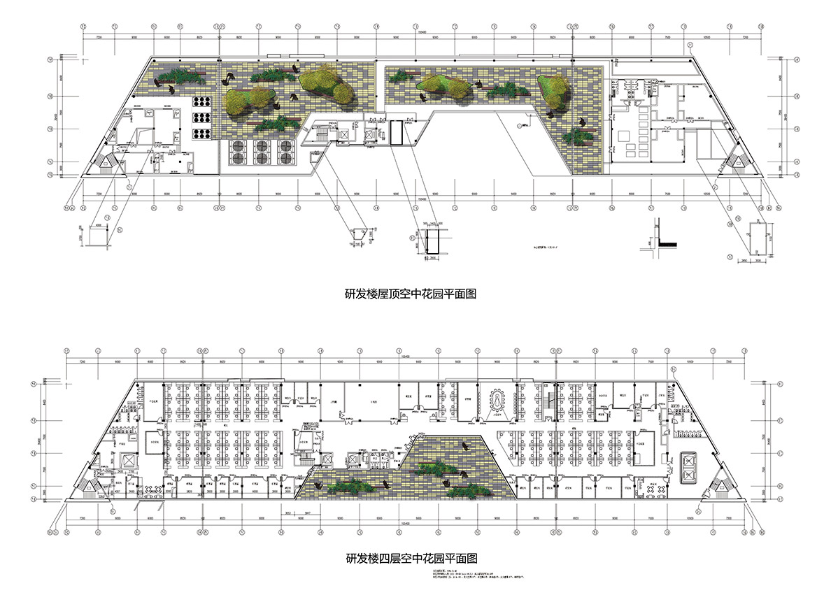 中山蒂森電梯廠景觀規(guī)劃設(shè)計(jì)空中花園平面圖